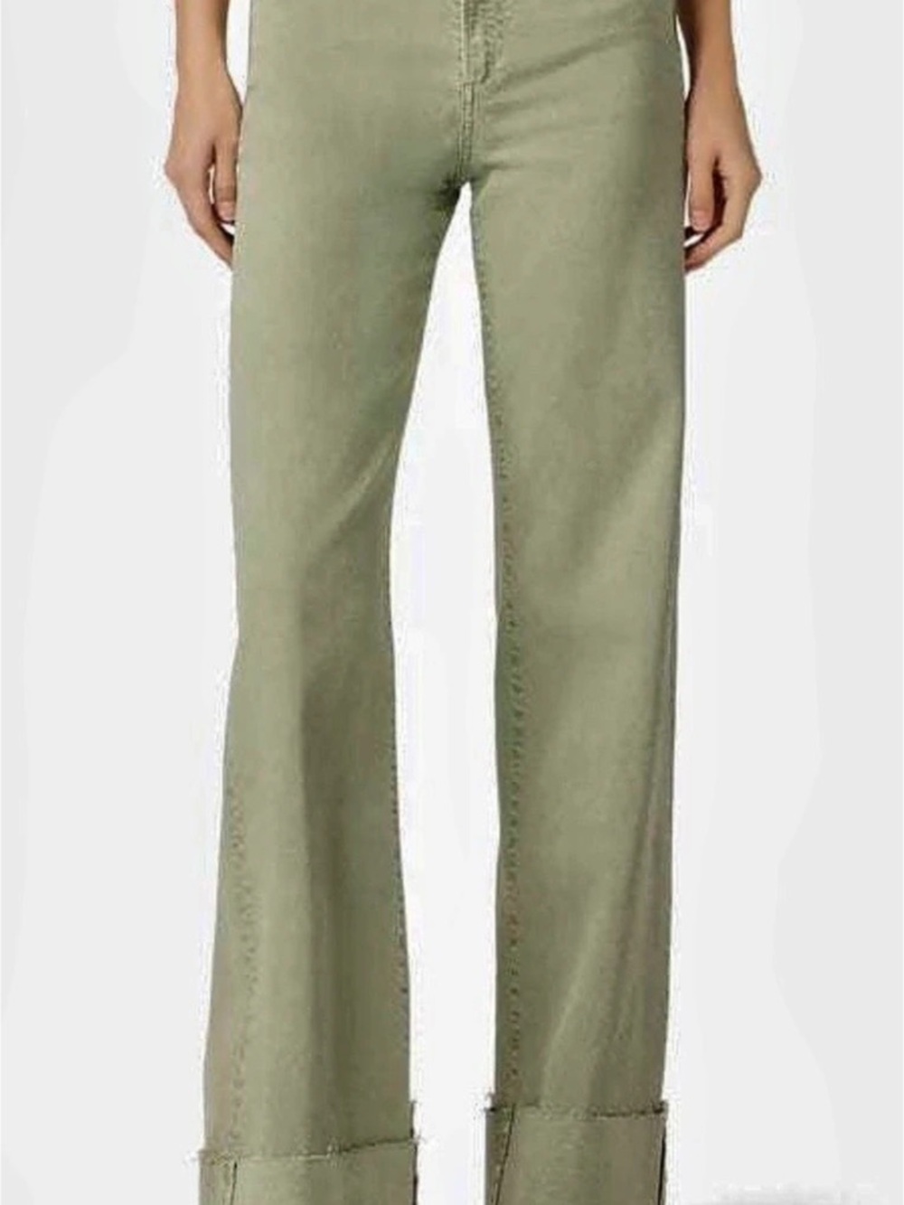 Joe's Jeans The Mia High Rise Wide Leg Jeans in Green Waist 25